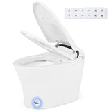 Costway 5-Piece Modern Bathroom Suite Over Toilet Cabinet Smart Bidet Oval Sink Floor Cabinet Clothes Dryer 51470384 New