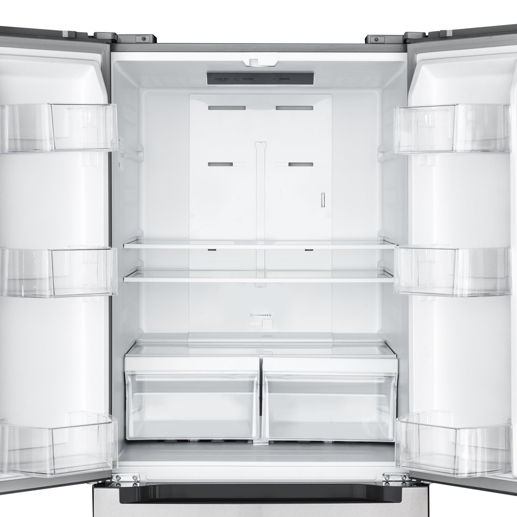 18.5 cu. ft. Stainless-Steel French Door Refrigerator in Silver