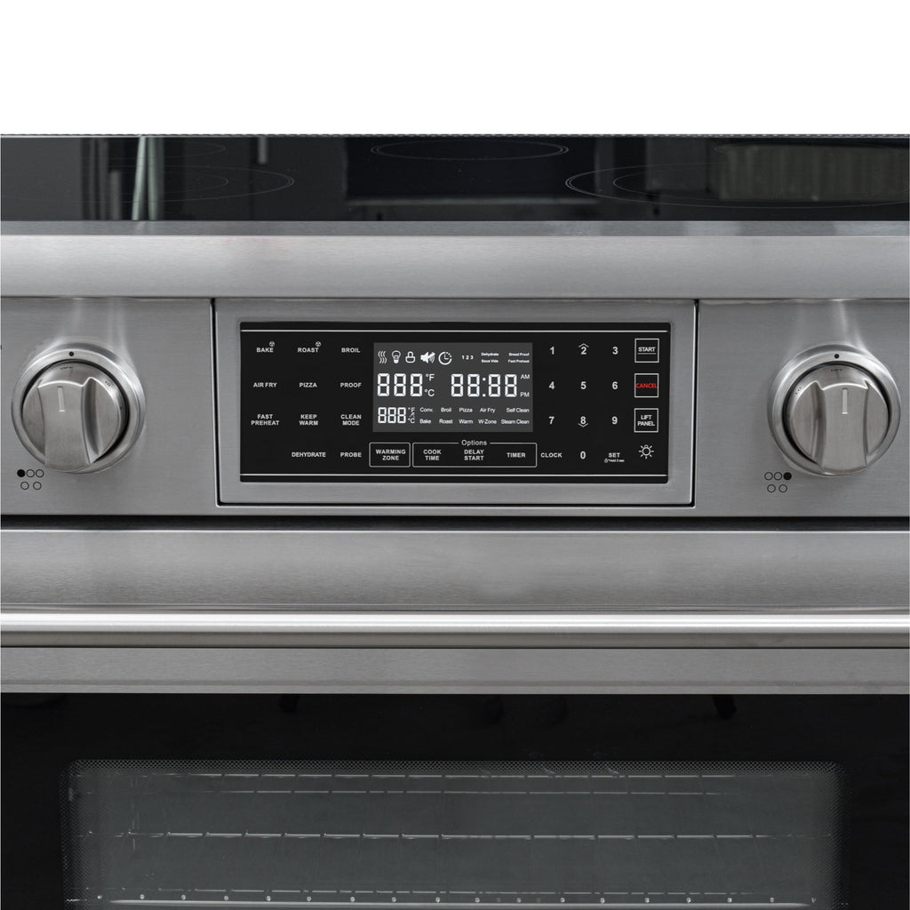36 in. Electric Professional Range with Tilt Panel and Digital controls, Self-Cleaning, 16300W of Power, 240V in Stainless-Steel