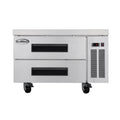 36 in. Commercial Chef Base Refrigerator Storage Cabinet for Cold Foods, Fresh Ingredients, and Condiments, Refrigerated Pull-Out Drawers, Rolling Caster Wheels, ETL Listed