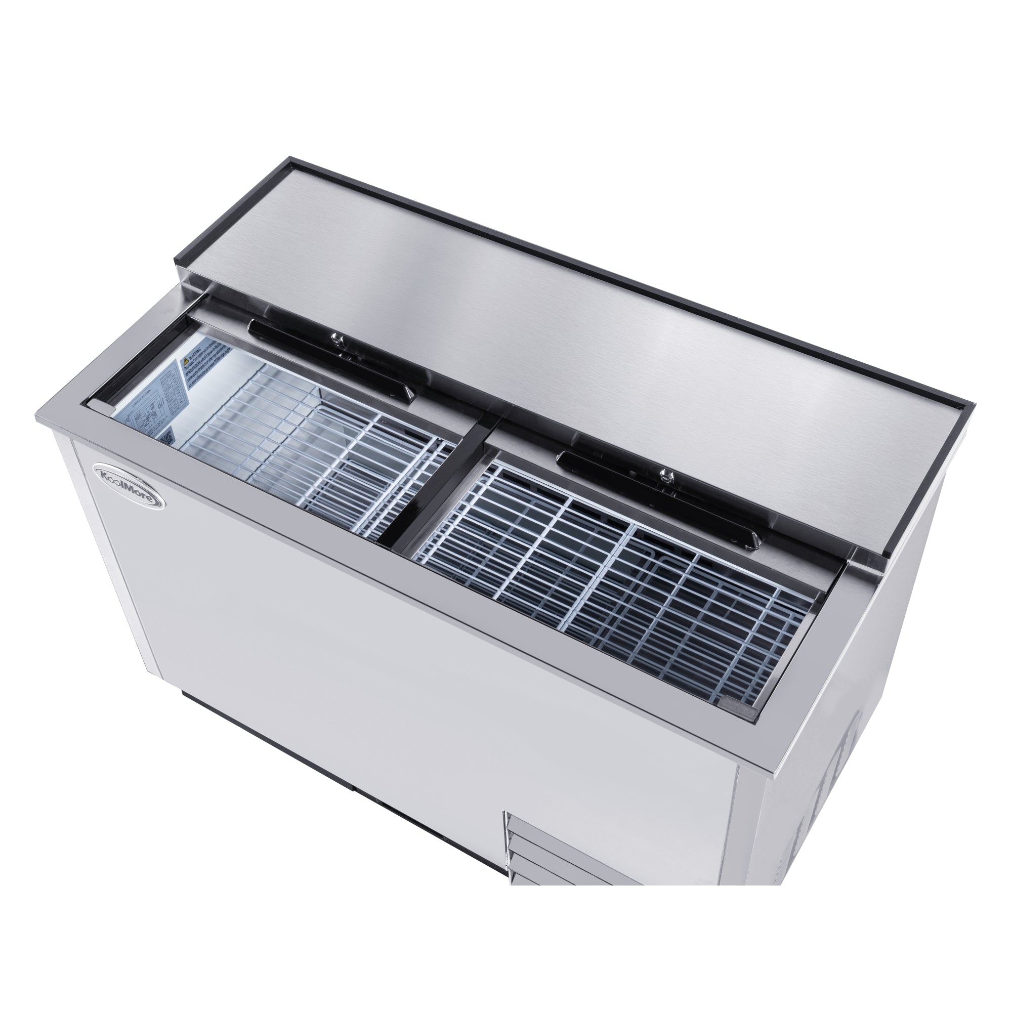 50 in. Commercial Glass Froster in Stainless Steel, ETL Listed, 14 cu. ft.