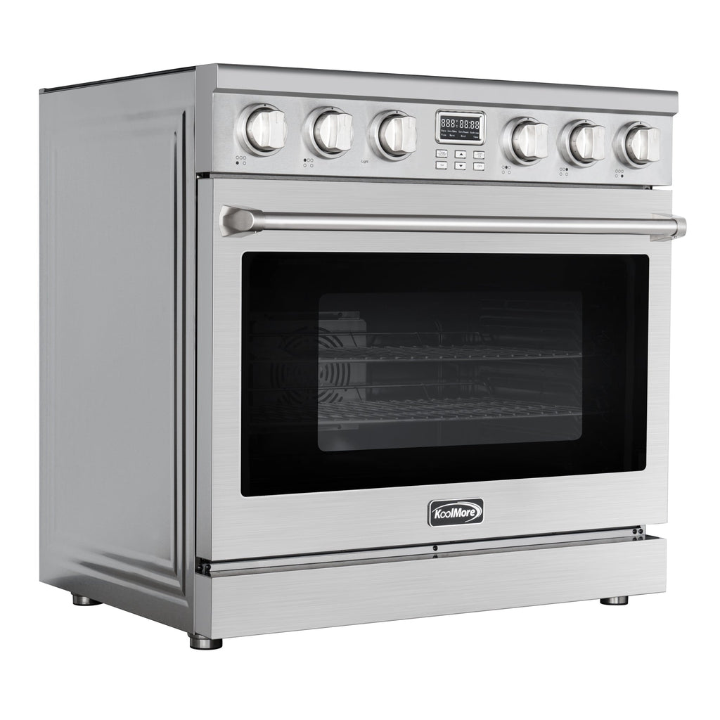 36 in. Professional Electric Range with 16600W of Power, 240V in Stainless-Steel