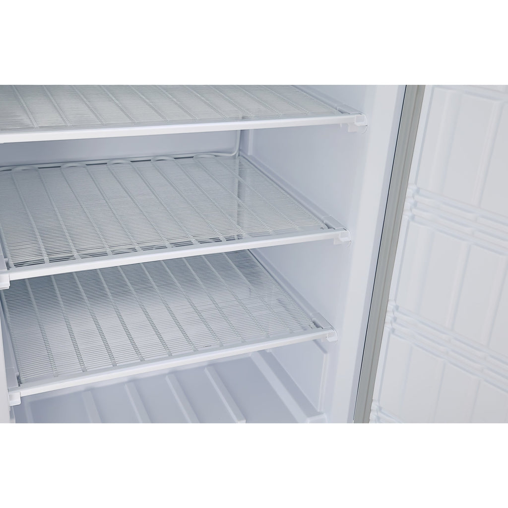 21 Cu. ft. Commercial Reach-in Freezer in White Manual Defrost