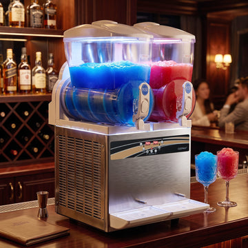Costway 8 Gal Commercial Slushie Machine LED Lights 71694339 New