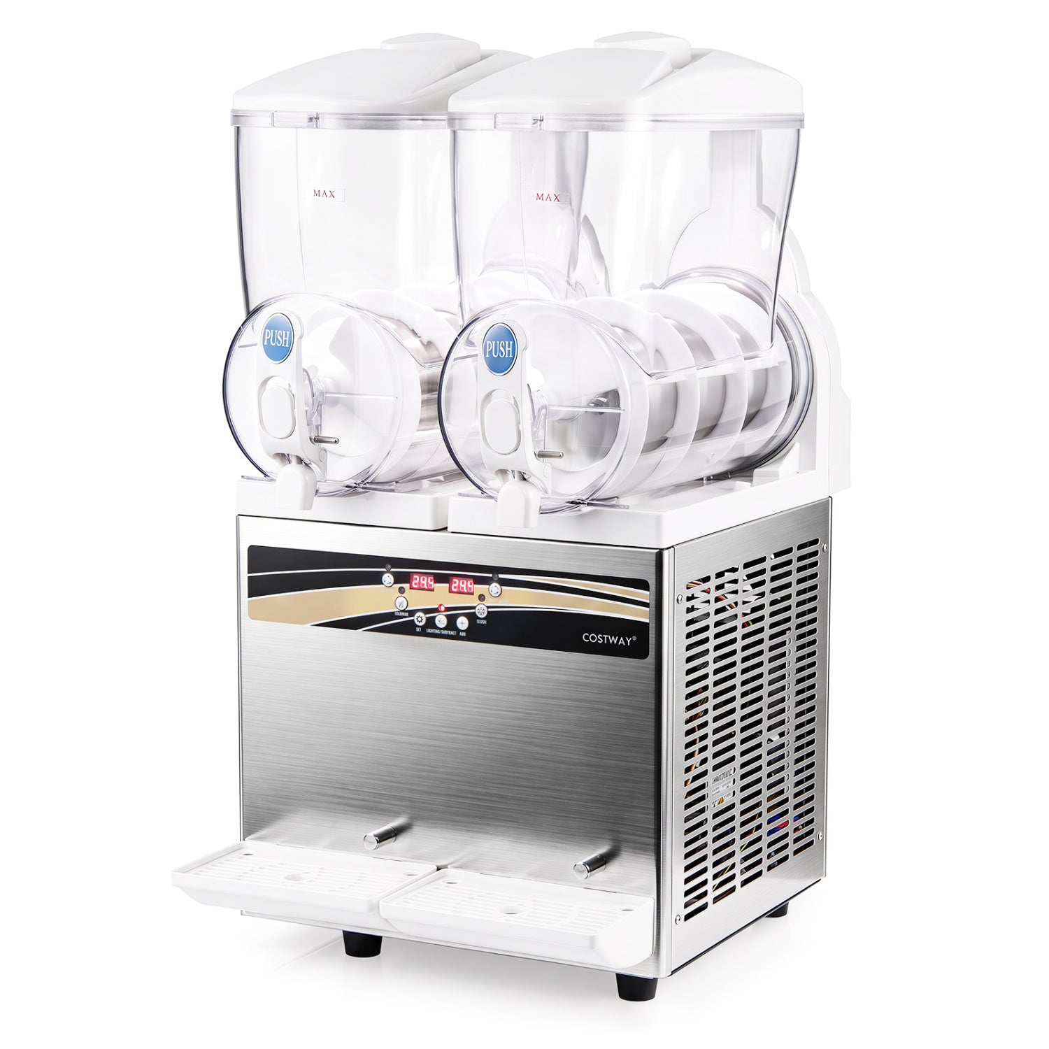 Costway 8 Gal Commercial Slushie Machine LED Lights 71694339 New