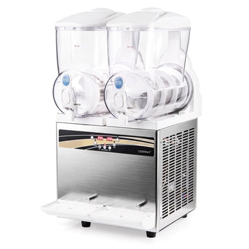 Costway 8 Gal Commercial Slushie Machine LED Lights 71694339 New
