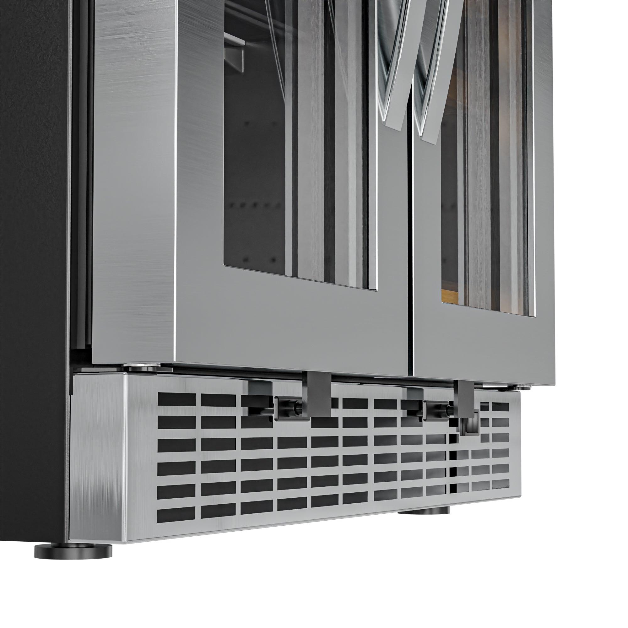 24 in. Dual Zone, Full Glass Door, 21-Bottle/60-Can Wine and Beverage Cooler, Freestanding or Built-in Unit, 4 cu ft.