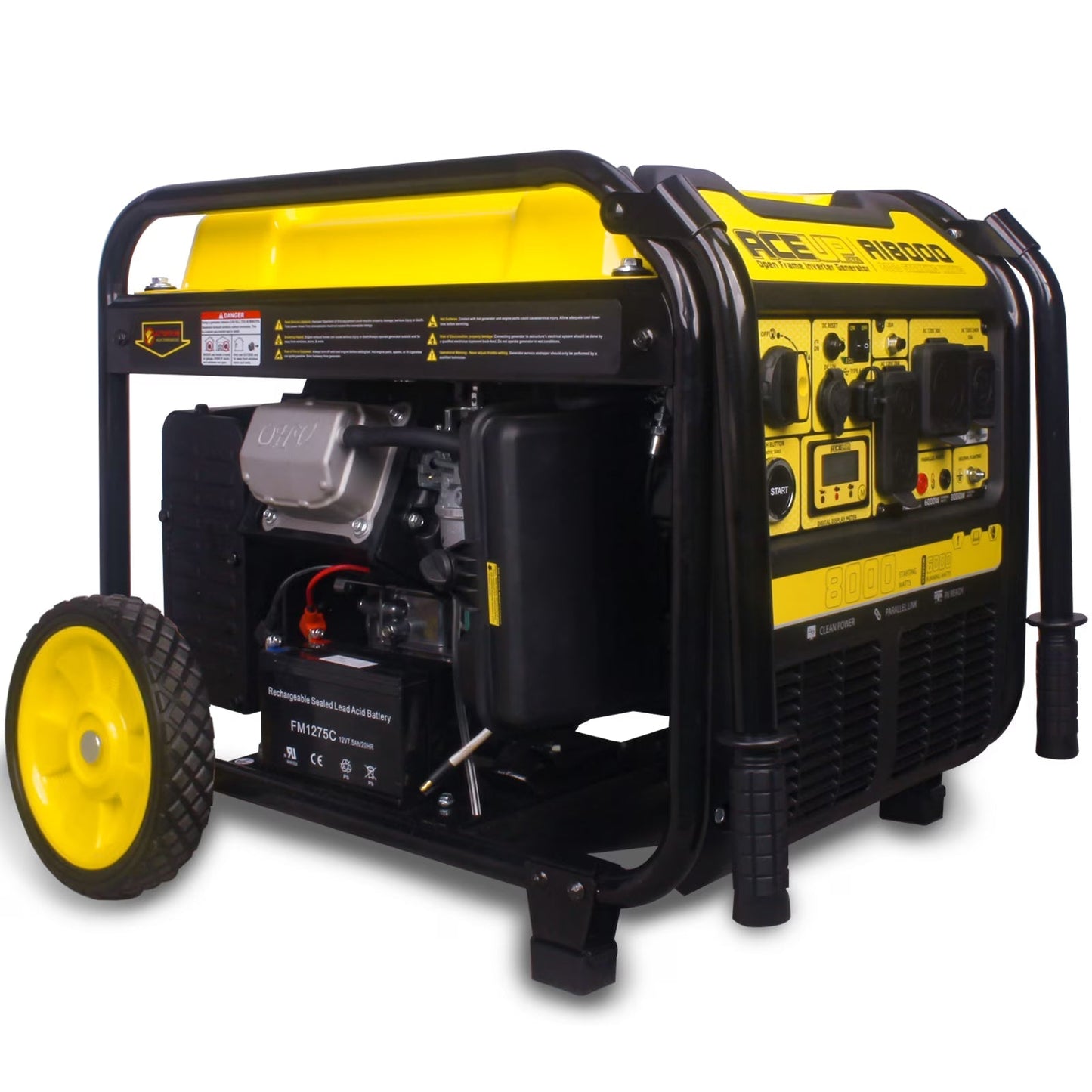 Aceup Energy AI8000 6000W/8000W Generator 30A Inverter Gasoline Electric Start New