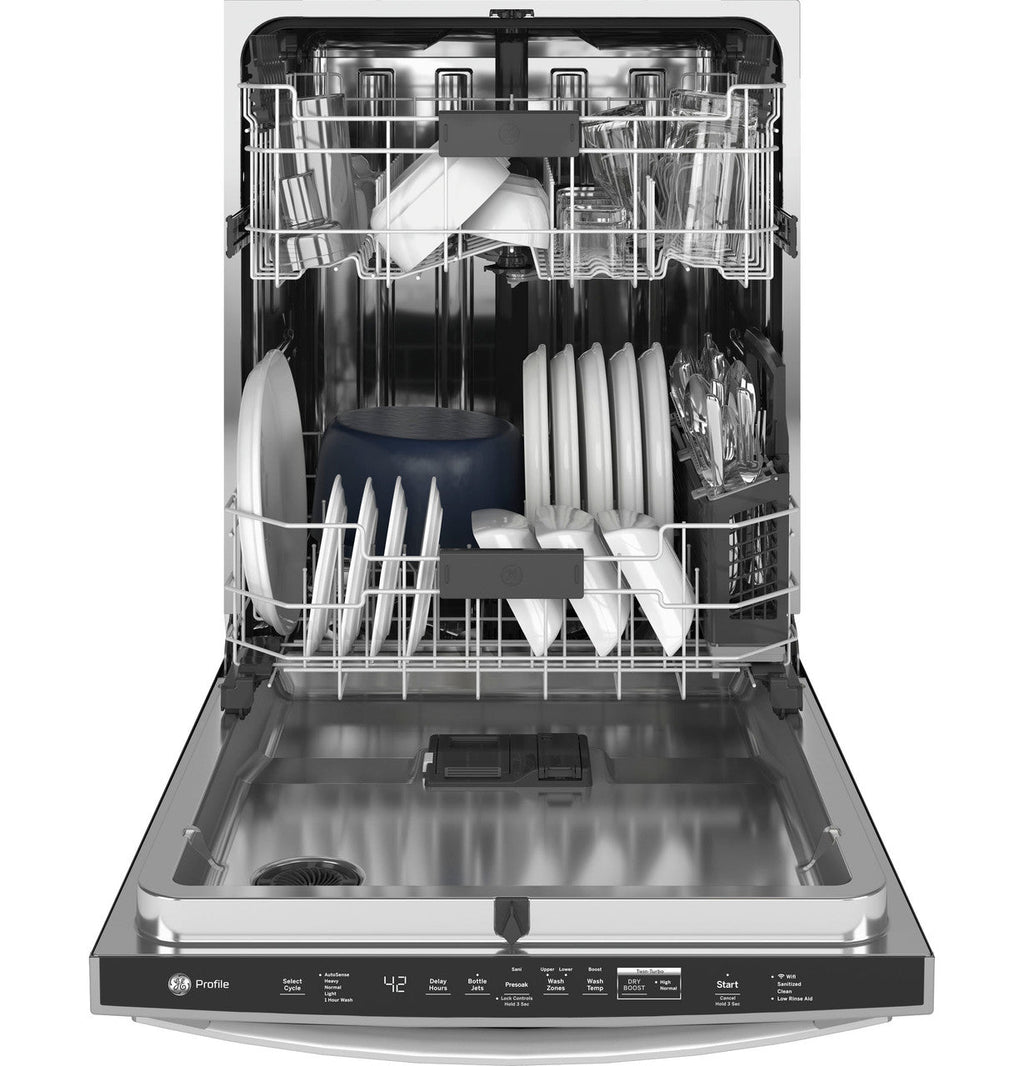 GE Profile™ ENERGY STAR® Fingerprint Resistant Top Control with Stainless Steel Interior Dishwasher with Sanitize Cycle & Twin Turbo Dry Boost