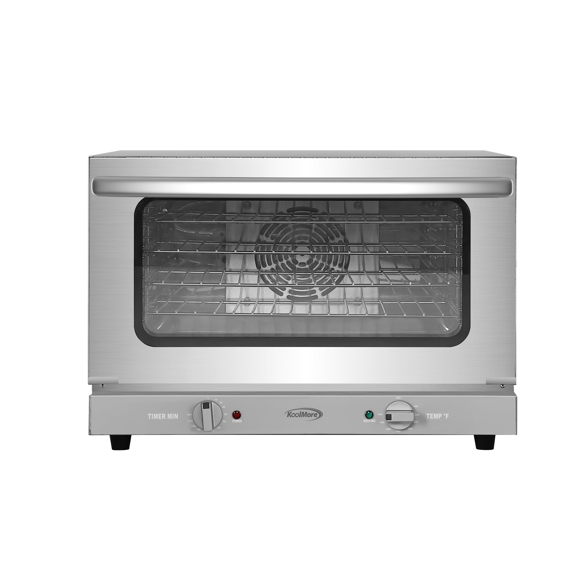 23 in. Countertop Convection Oven for Half-Size Pans with 4 Racks 1600W of Power in Stainless-Steel