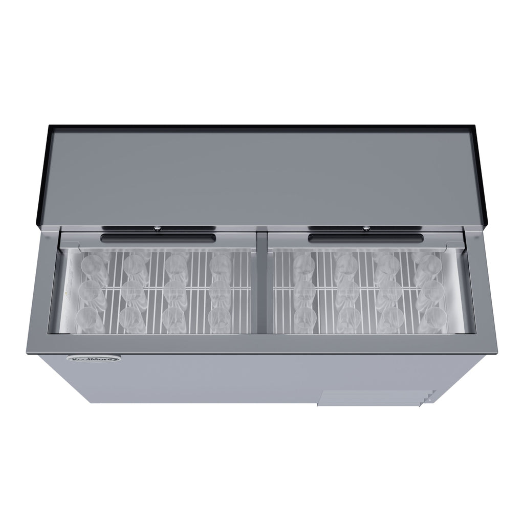 50 in. Commercial Glass Froster in Stainless Steel, ETL Listed, 14 cu. ft.