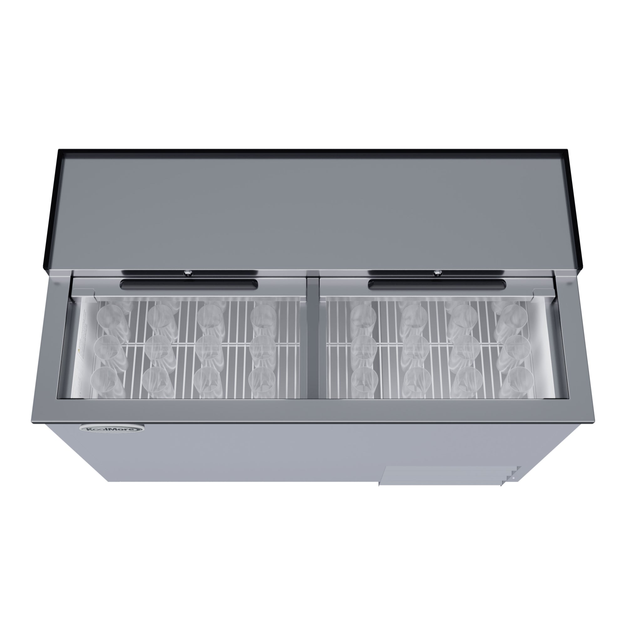 50 in. Commercial Glass Froster in Stainless Steel, ETL Listed, 14 cu. ft.