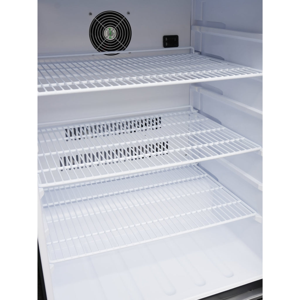 24 in. Outdoor Kitchen Stainless Steel Refrigerator 5.5 cu. ft. Capacity with Automatic defrost, Blue LED Lighting and IPX4 Rating, CSA Listed