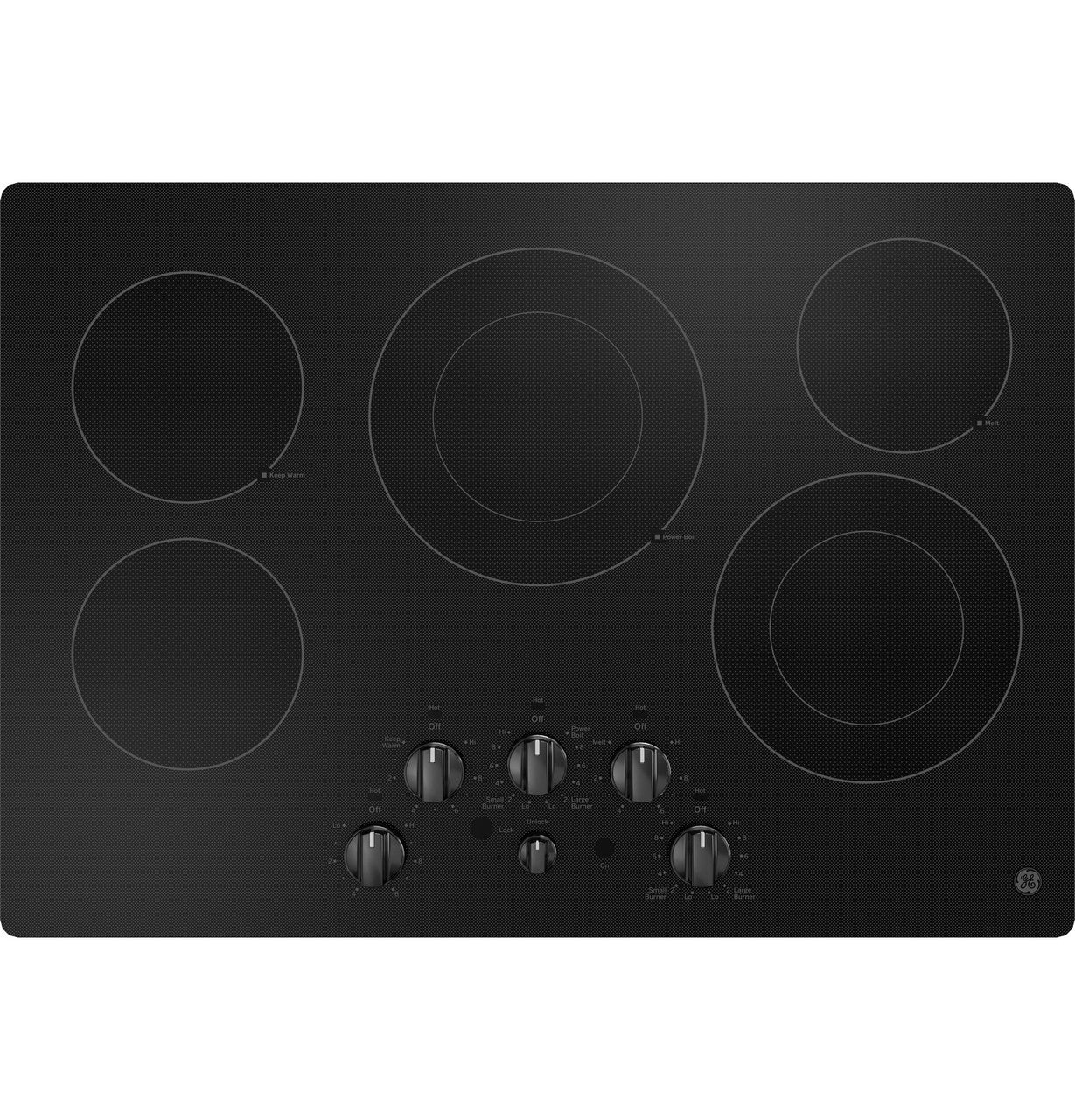 GE® 30" Built-In knob Control Electric Cooktop