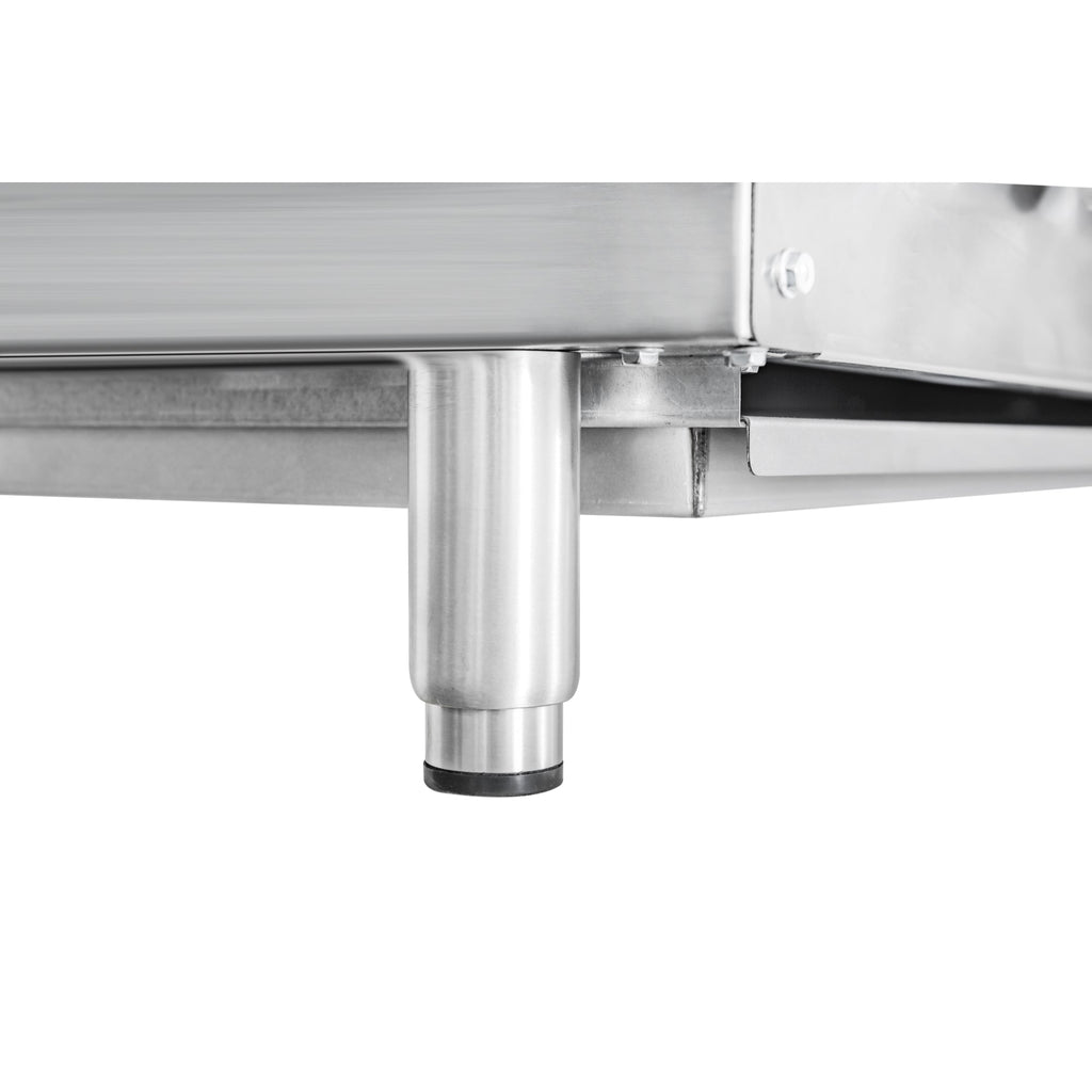 36 in. Commercial Six-Burner Step Up Gas Range, 156000 BTU in Stainless-Steel