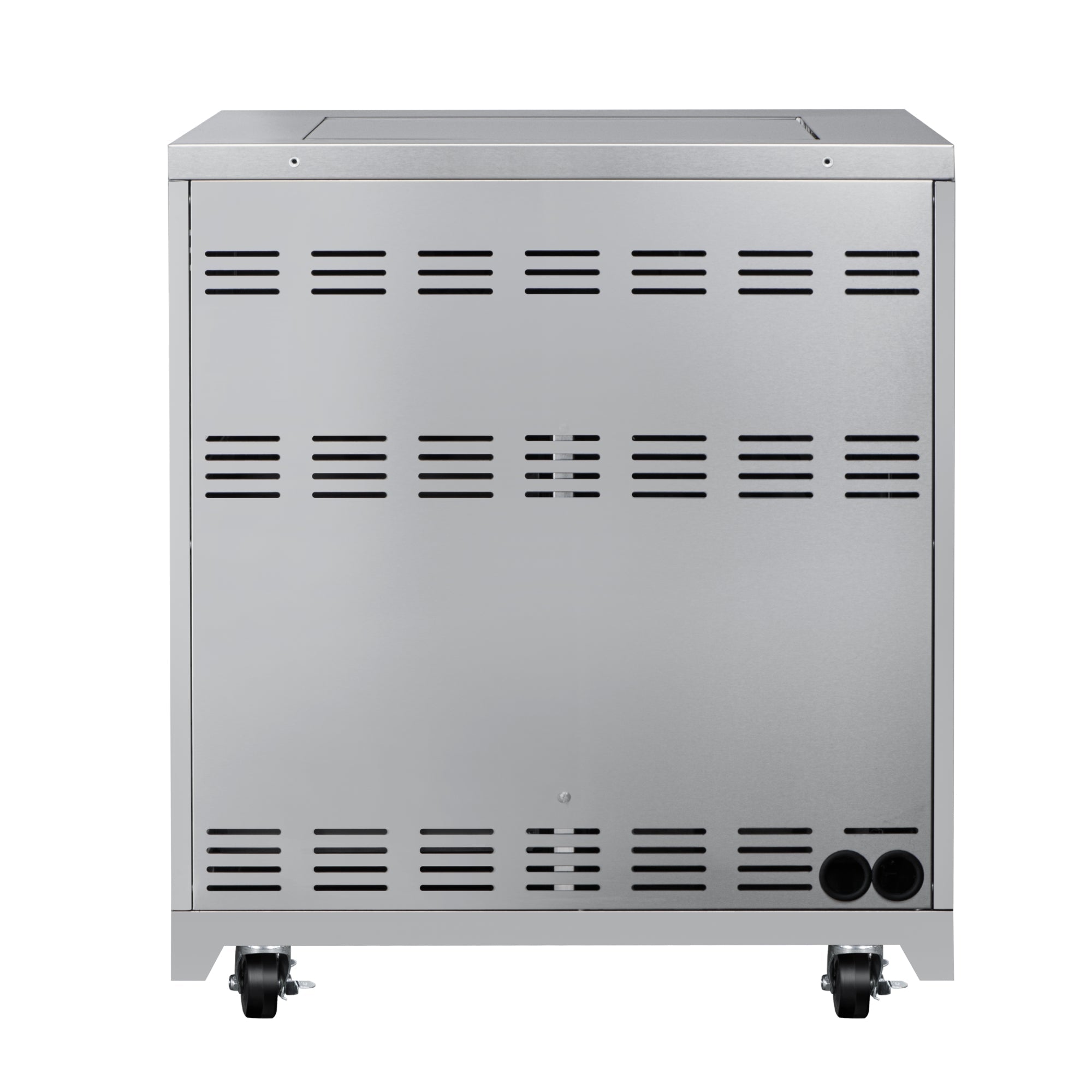 32 in. Outdoor Kitchen Liquid Propane Side Burner with Bottom Cabinet in Stainless-Steel (KM-OKS-SBC)
