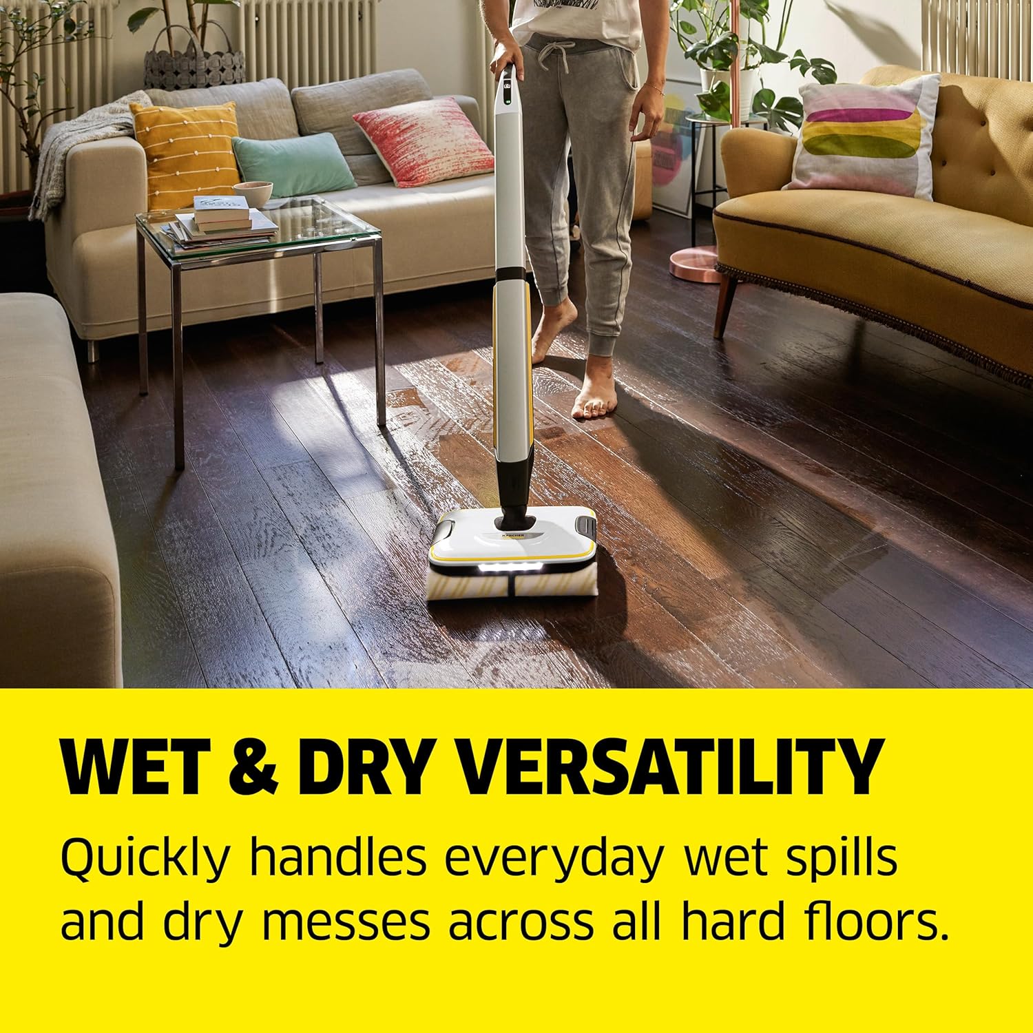 Karcher FC 7 Cordless Hard Floor Cleaner Wet Dry with LEDs New