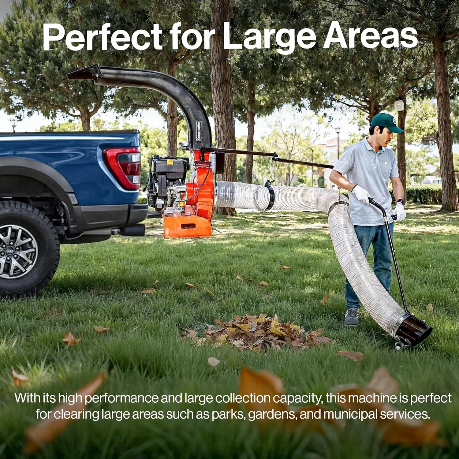Super Handy GUO143 Leaf Vacuum Truck Mounted 15 HP Gas Electric Start New