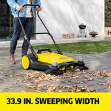 Karcher S 6 Twin Push Sweeper 33.9" Width 10 Gal. Capacity New