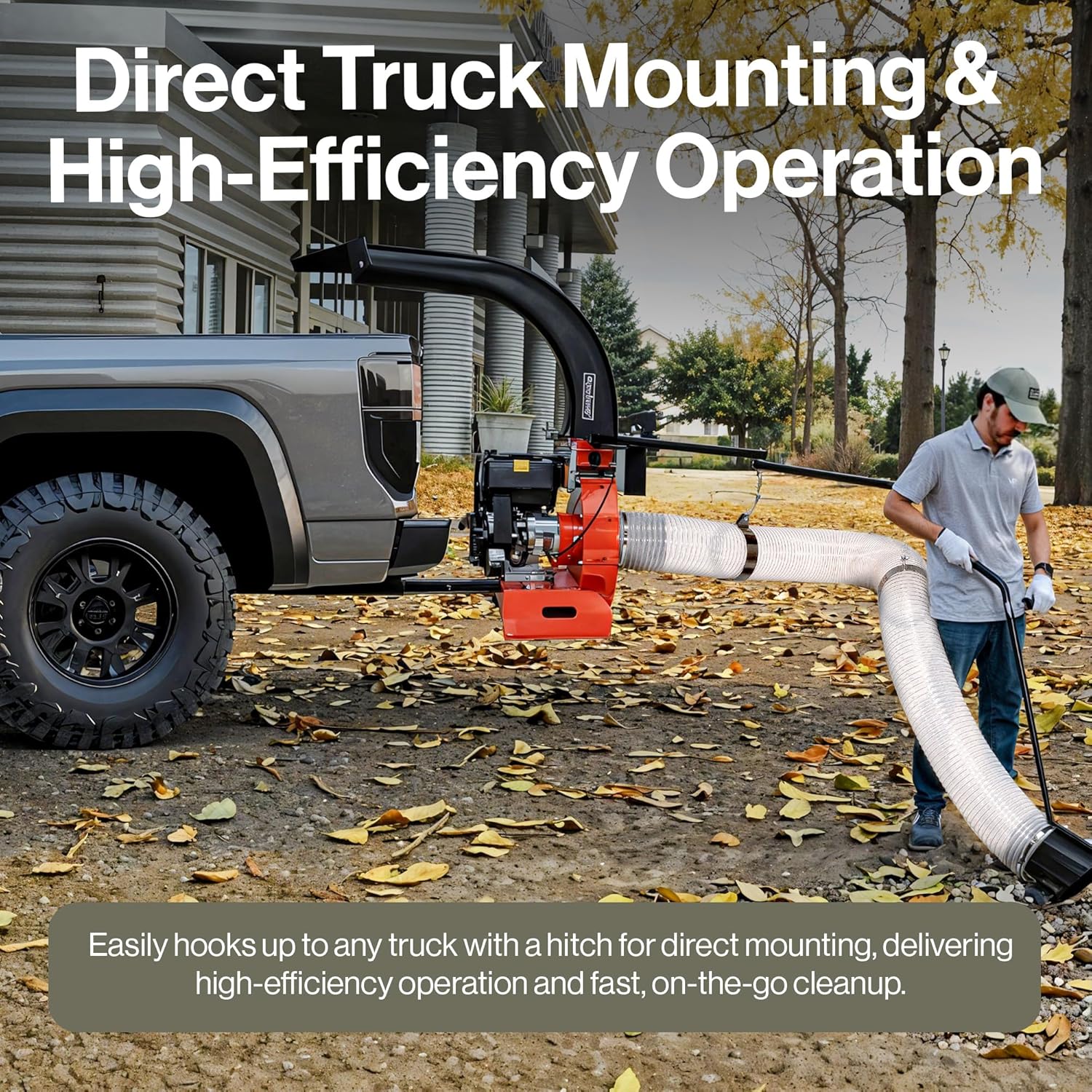 Super Handy GUO143 Leaf Vacuum Truck Mounted 15 HP Gas Electric Start New