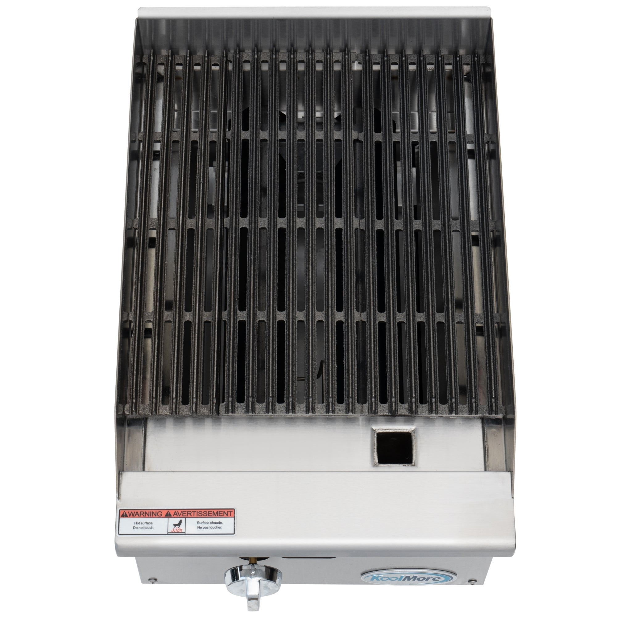 16 in. Commercial 1-Burner Natural Gas Charbroiler with 30,000 BTU in Stainless-Steel