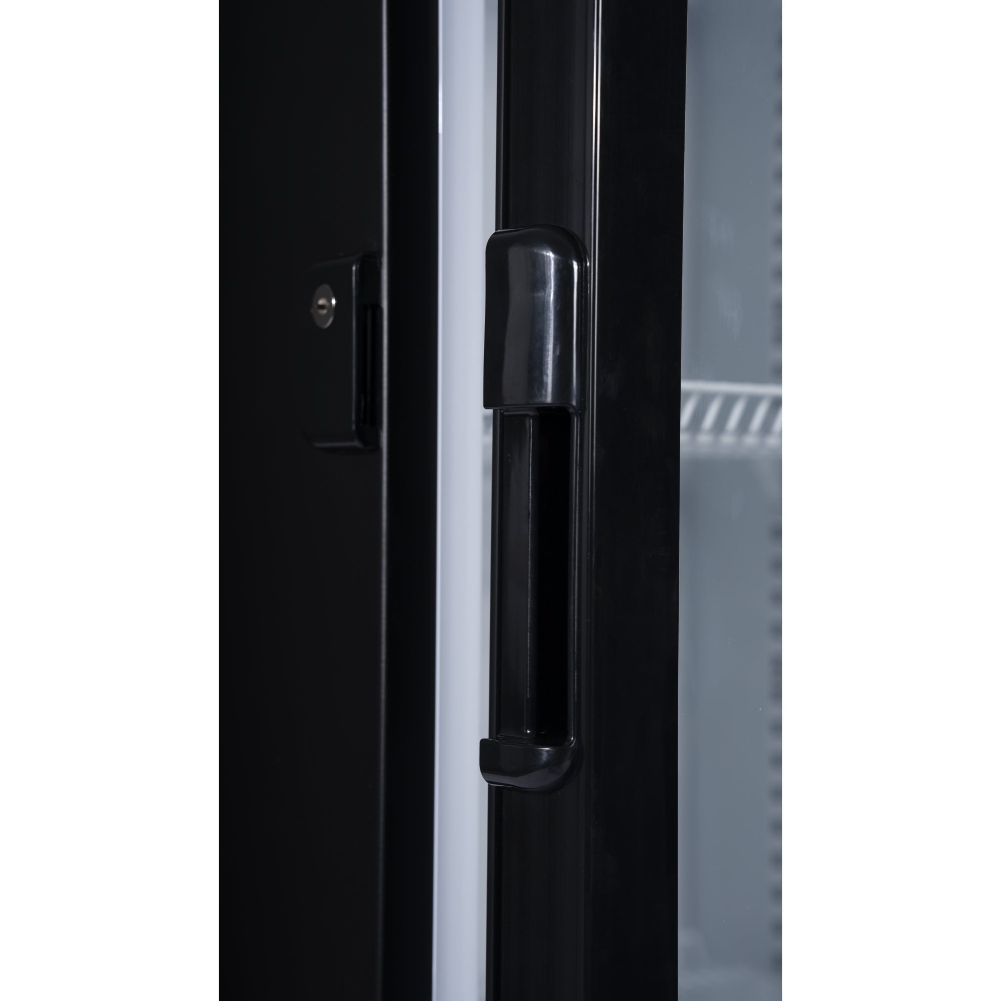 23 in. One Glass Door Commercial Display Merchandiser Refrigerator Cooler in Black, ETL Listed, 10 cu. ft.