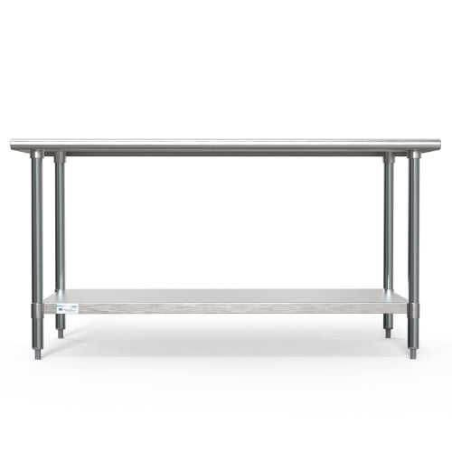 30" x 60" 18-Gauge 304 Stainless Steel Commercial Work Table with Casters