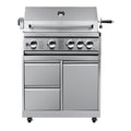 KoolMore Outdoor Kitchen 30 in. BBQ Liquid Propane Grill with Cabinet in Stainless-Steel