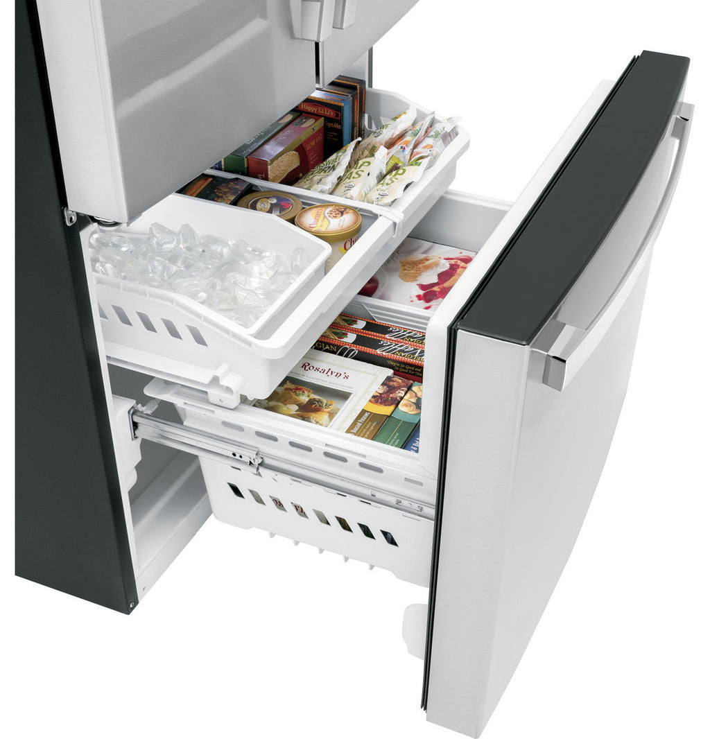 GE GE® ENERGY STAR® 21.9 Cu. Ft. Fingerprint Resistant Counter-Depth French-Door Refrigerator