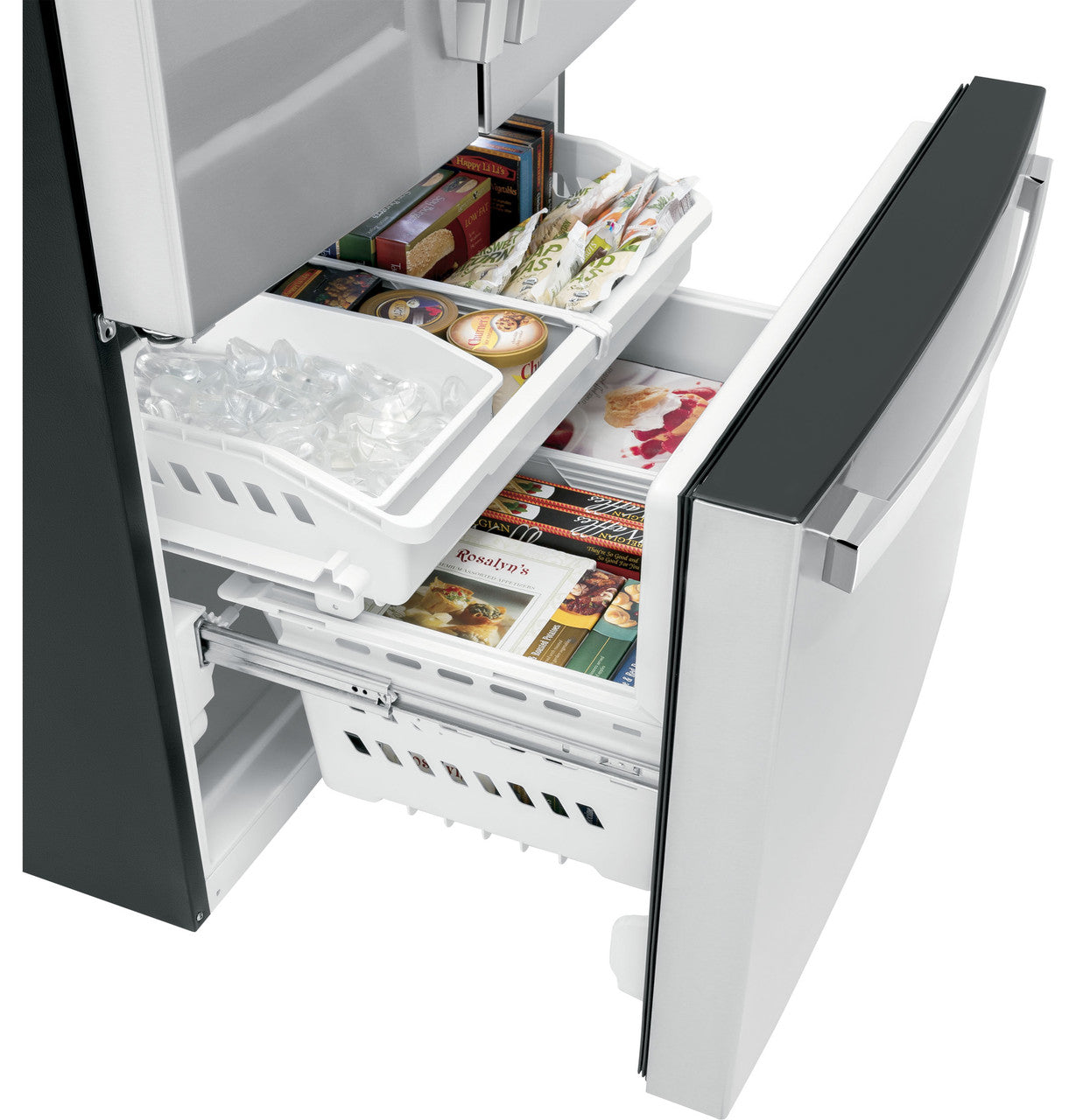 GE GE® ENERGY STAR® 21.9 Cu. Ft. Fingerprint Resistant Counter-Depth French-Door Refrigerator