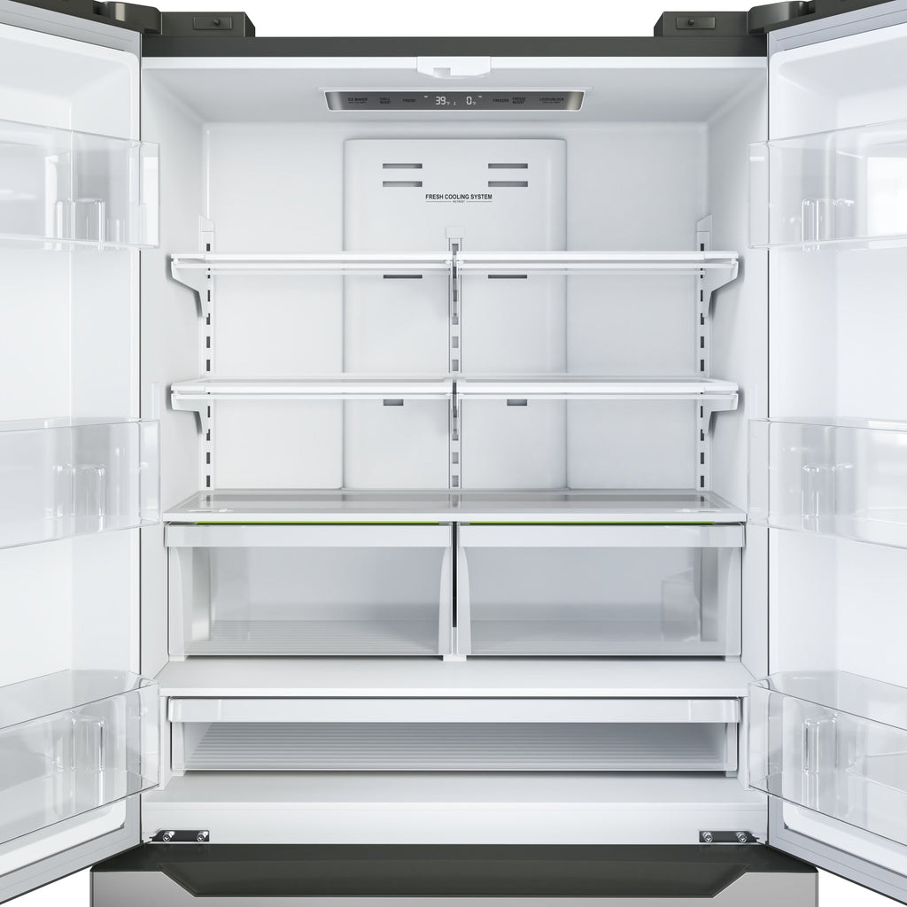 22.5 Cu. ft. French Door Refrigerator, Deep Freezer, 4 Door Stainless-Steel Fridge