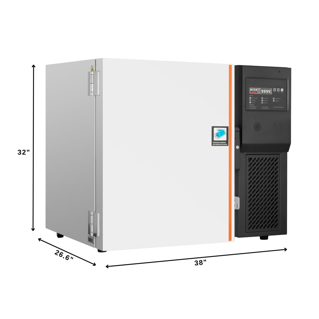 37 in. -86 C Undercounter Ultra Low Temp Stackable Medical Freezer with Multi Level Emergency Alarms, LED Display and 9,000 2ml Vial / 4 cu. ft. Storage Capacity in White