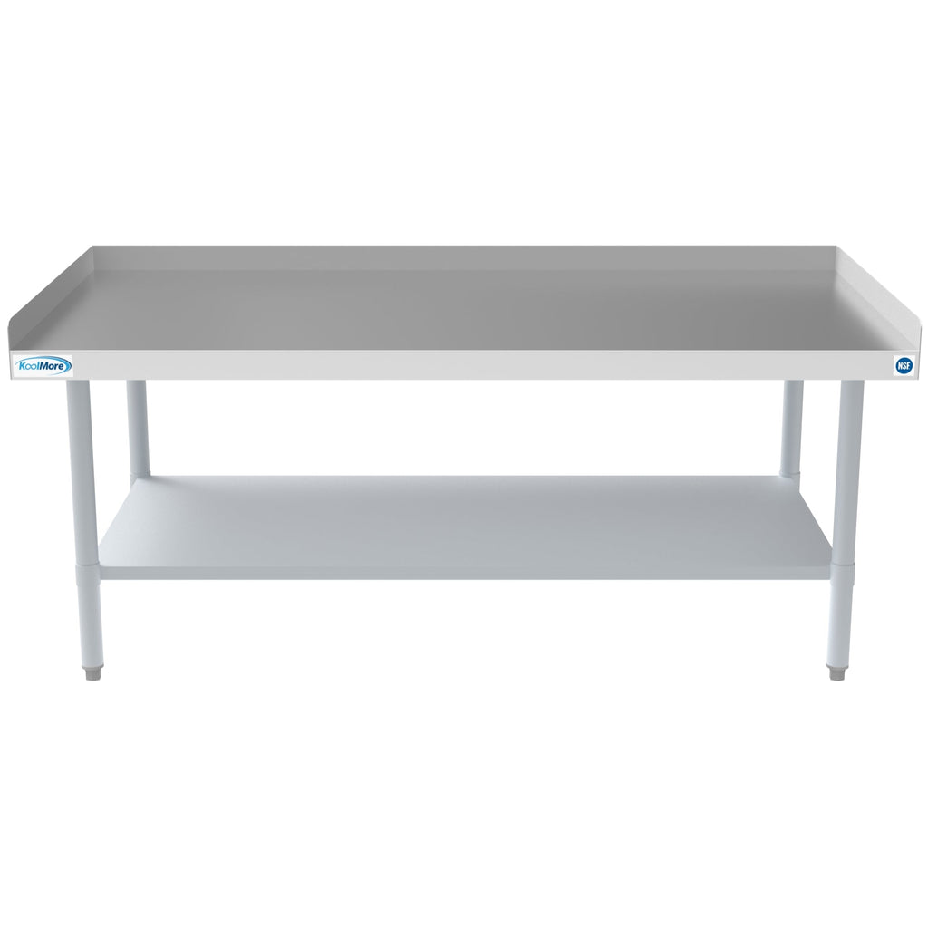 30" x  60" 16-Gauge Stainless Steel Equipment Stand with Galvanized Undershelf