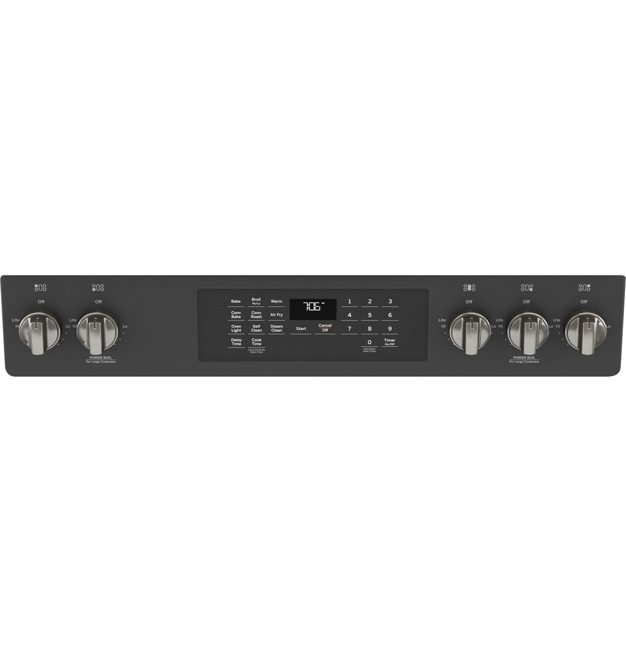 GE® 30" Slide-In Front-Control Convection Gas Range with No Preheat Air Fry