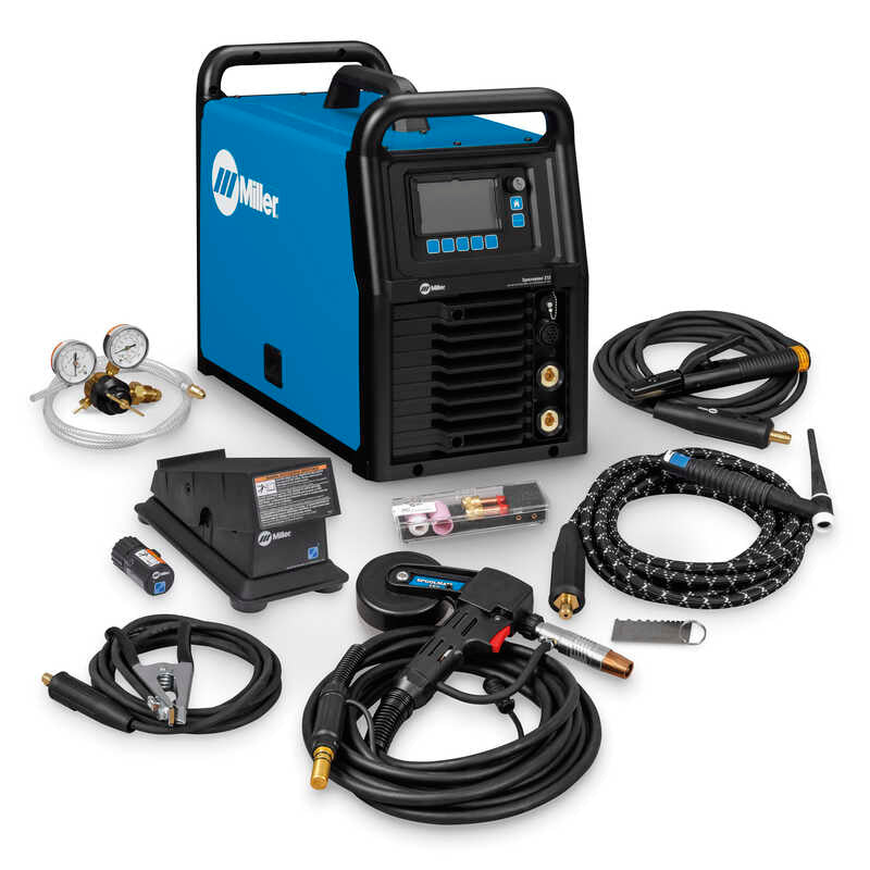 Miller Syncrowave 212 AC/DC Air Cooled TIG Welder w/Wireless Foot Control & Spool Gun - 951000253