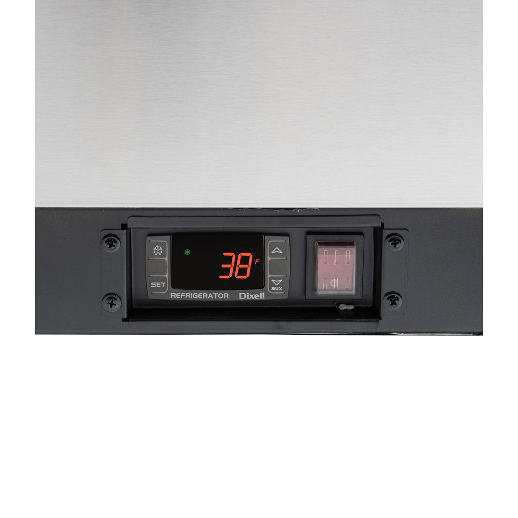95 in. Commercial Bottle Cooler in Stainless-Steel with Built-In Opener, ETL Listed, 30 cu. ft.