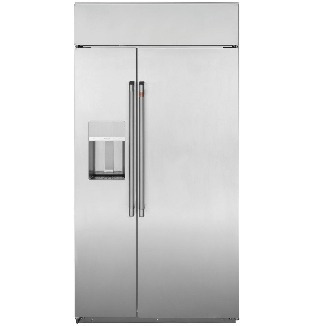 CAFÉ™ 48" Smart Built-In Side-by-Side Refrigerator with Dispenser
