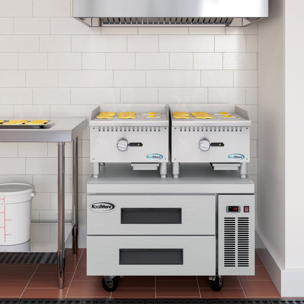 18 in. Natural Gas 1-Burner Griddle with 30,000 BTU in Stainless-Steel