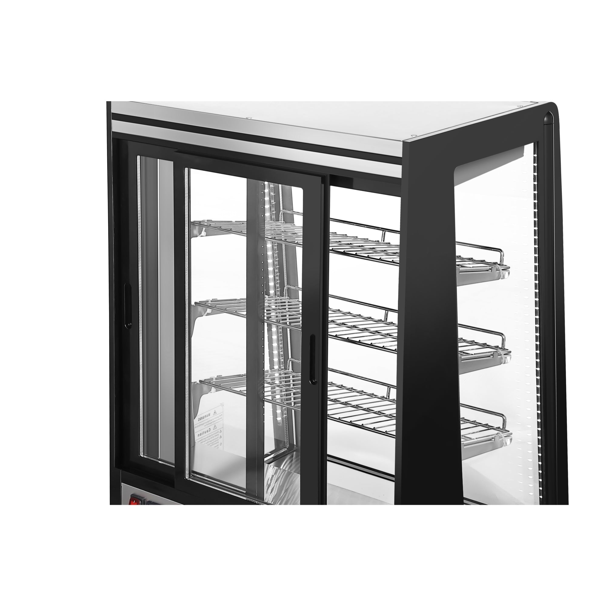 24 in. 4 Tier Commercial Countertop Bakery Display Refrigerator