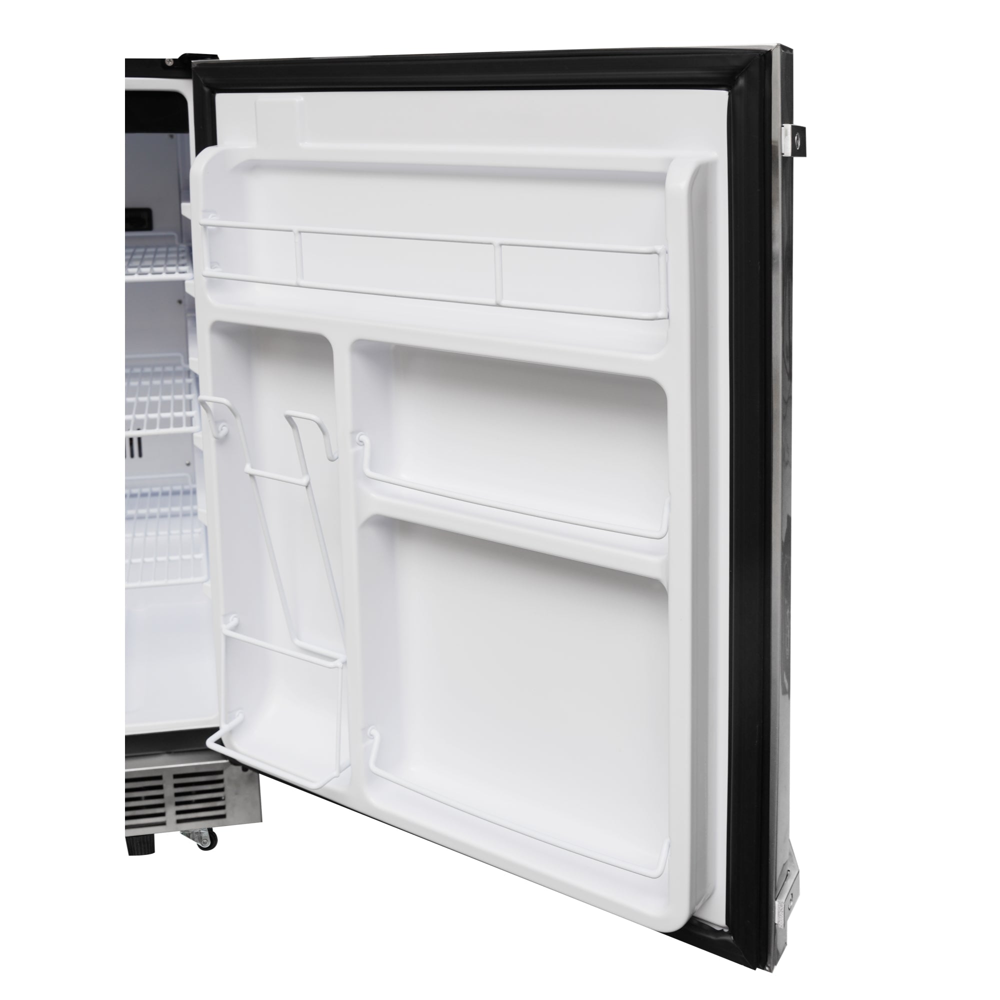 24 in. Outdoor Kitchen Stainless Steel Refrigerator 5.5 cu. ft. Capacity with Automatic defrost, Blue LED Lighting and IPX4 Rating, CSA Listed