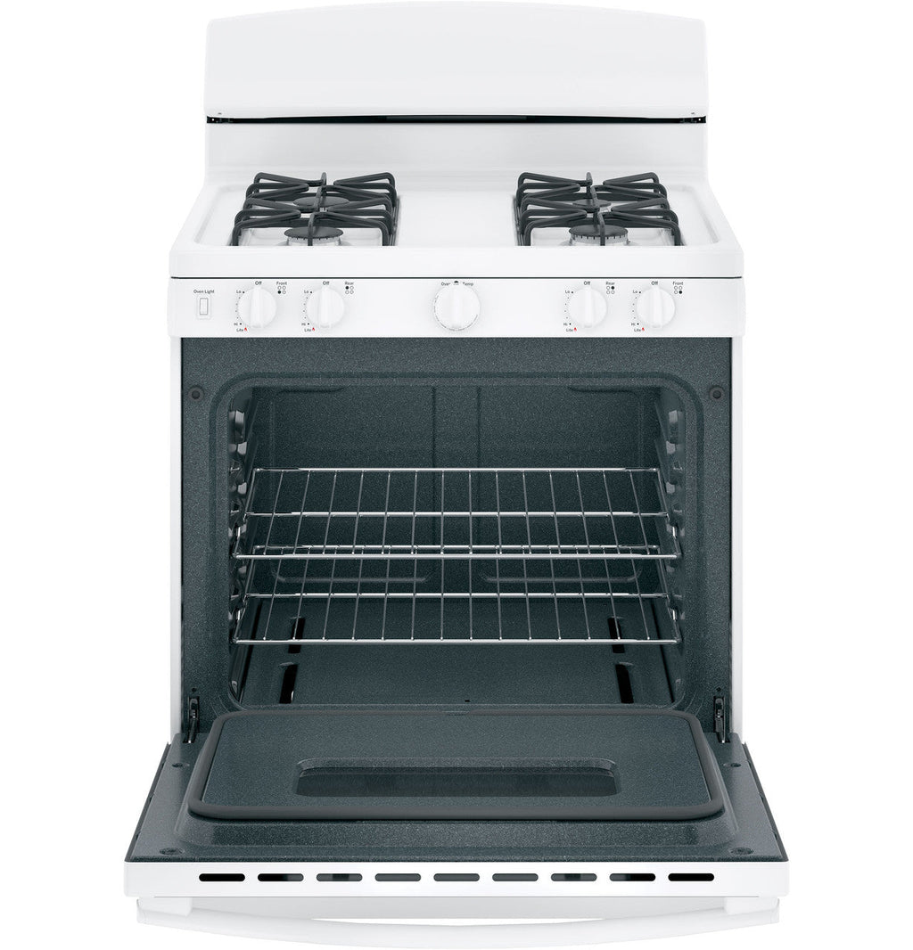 GE GE® 30" Free-Standing Front Control Gas Range