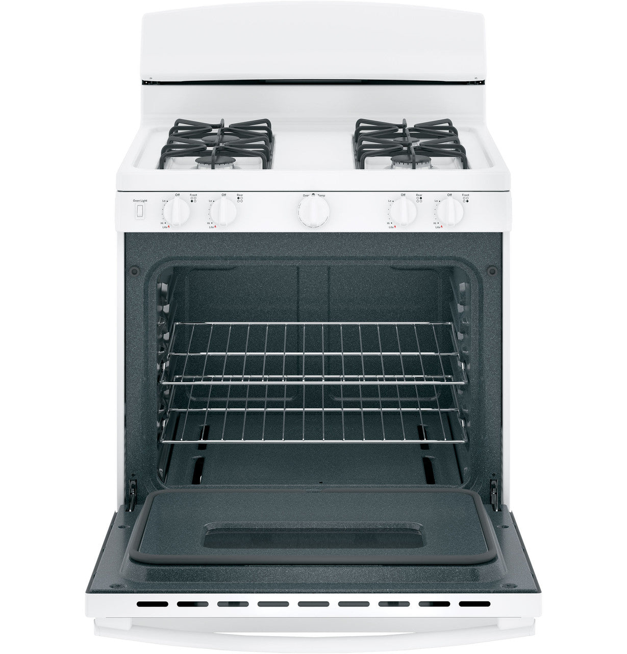 GE GE® 30" Free-Standing Front Control Gas Range