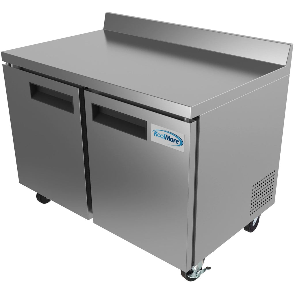 48 in. Two-Door Worktop Refrigerator With 3.5 in. Backsplash - 12 Cu Ft.