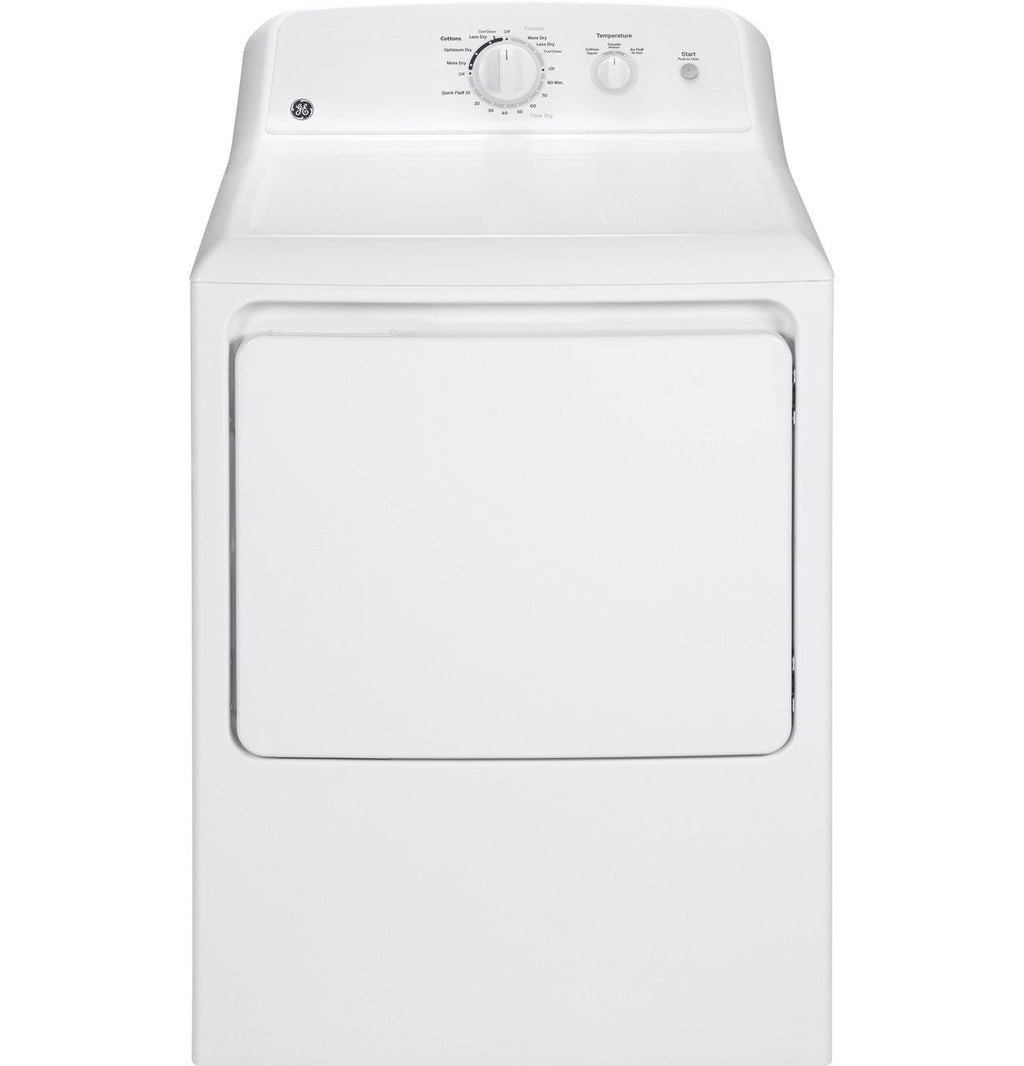 GE 6.2 cu. ft. Capacity Electric Dryer with Up To 120 ft. Venting and Shallow Depth