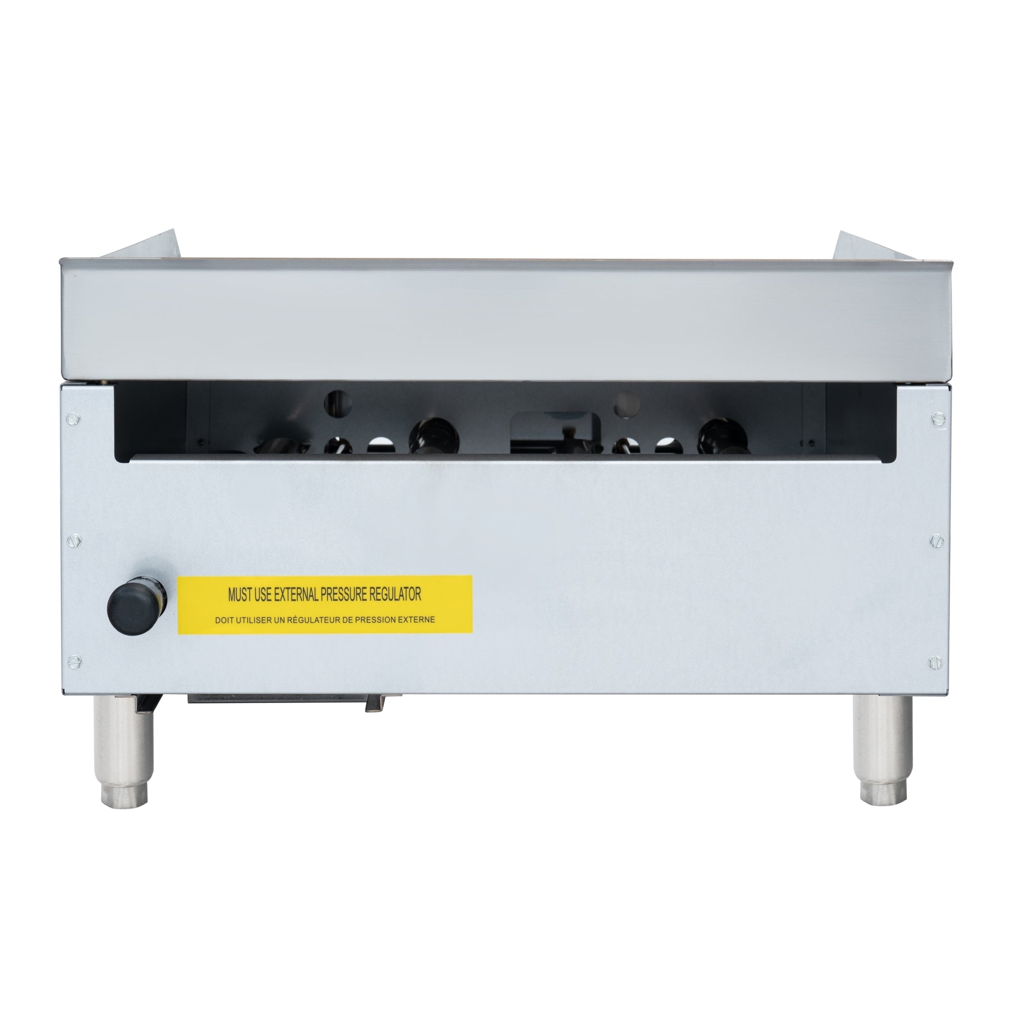 24 in. Natural Gas 2-Burner Griddle with 60,000 BTU in Stainless-Steel