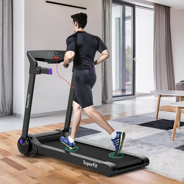 Costway 3HP Folding Electric Treadmill Bluetooth Speaker 58697023 New
