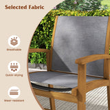 Costway 9-Piece Outdoor Acacia Wood Patio Dining Set for 6-8 68872462 New