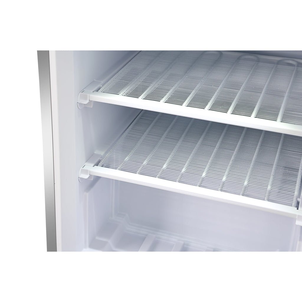 24 in. Commercial Countertop Display Freezer in White with Stainless Steel and Glass Door, 4.6 Cu. ft. - Wrap