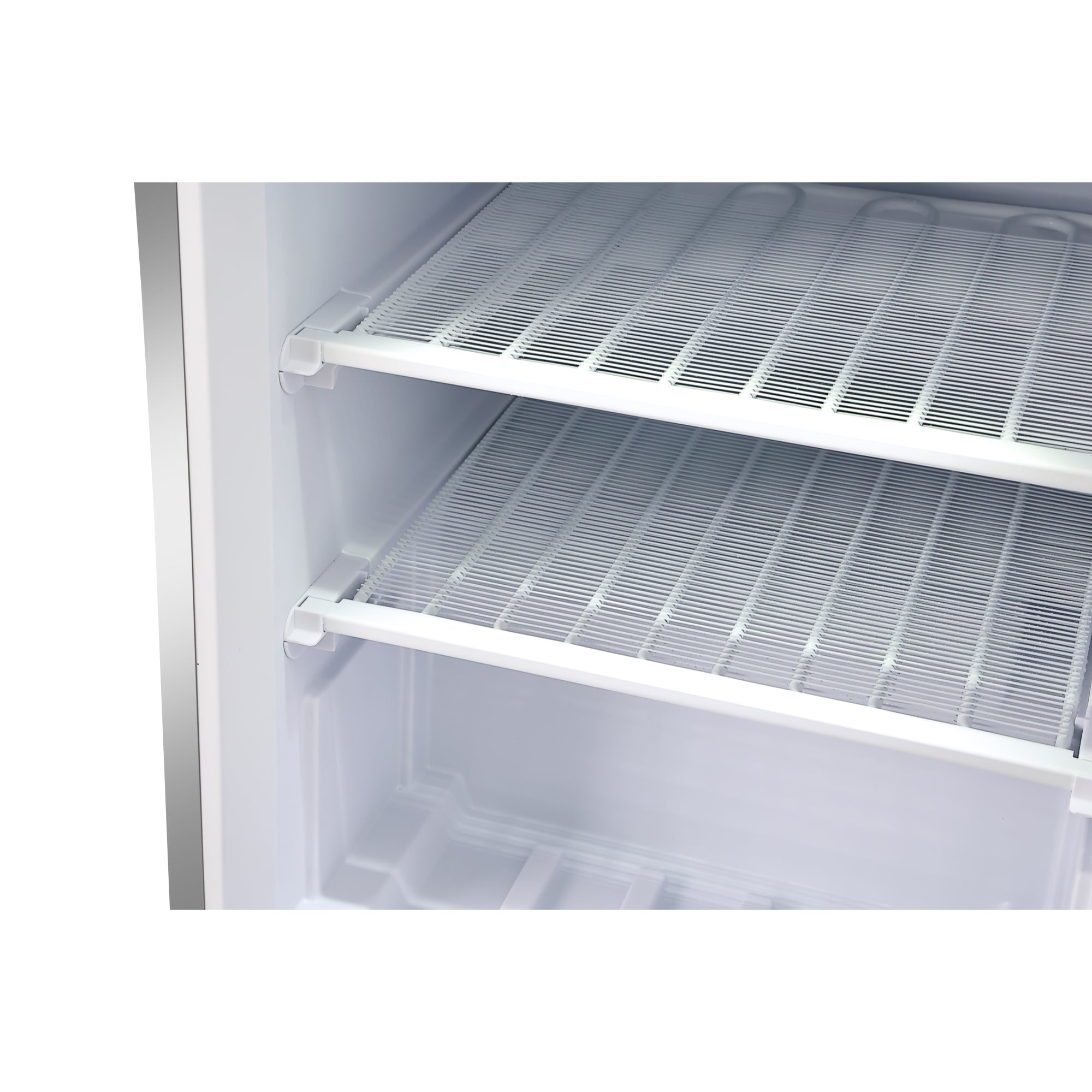 24 in. Commercial Countertop Display Freezer in White with Stainless Steel and Glass Door, 4.6 Cu. ft.