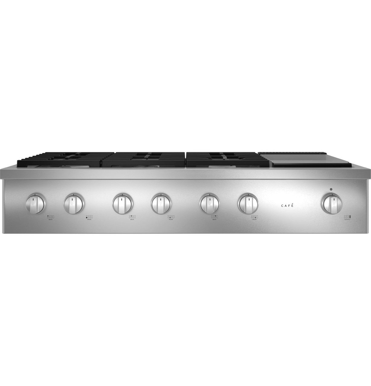 CAFÉ™ 48" Commercial-Style Gas Rangetop with 6 Burners and Integrated Griddle (Natural Gas)
